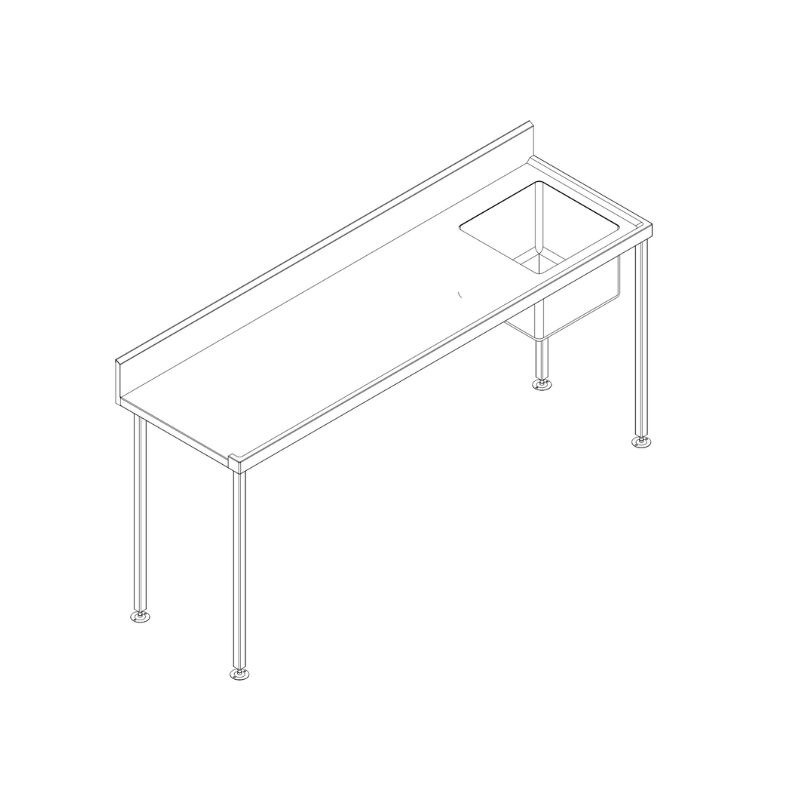 Dish Washer Inlet Bench Only