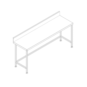 Workbench with Splashback