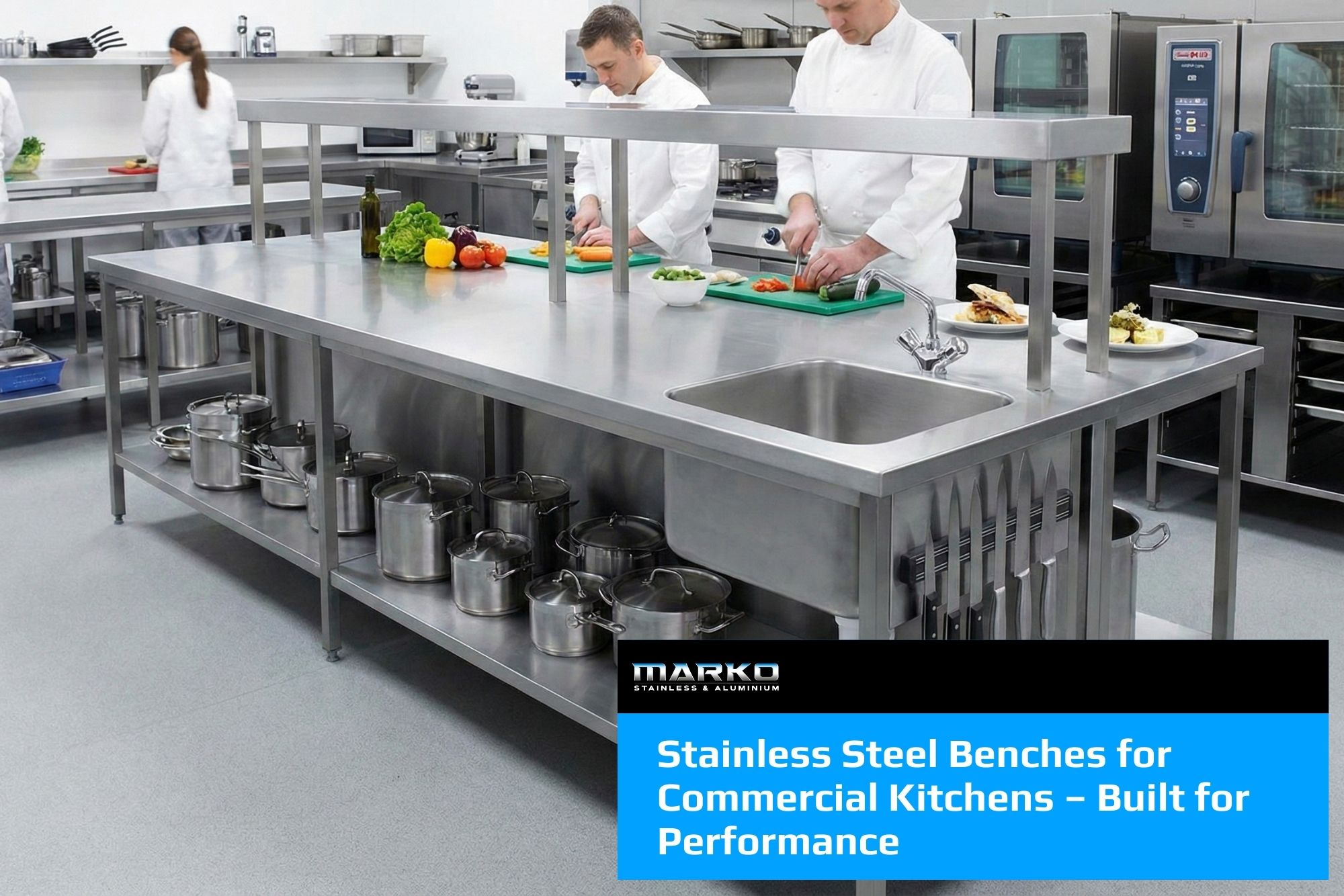 Stainless Steel Benches for Commercial Kitchens – Built for Performance