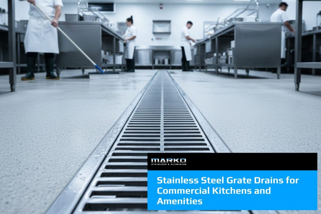 Stainless Steel Grate Drains for Commercial Kitchens and Amenities