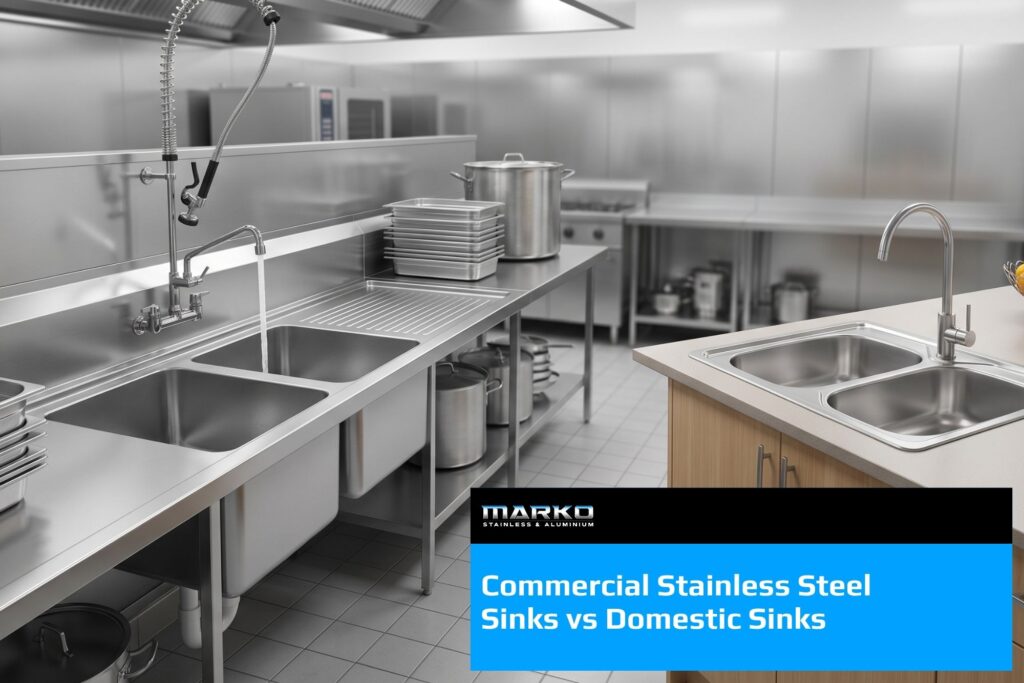 Commercial Stainless Steel Sinks vs Domestic Sinks